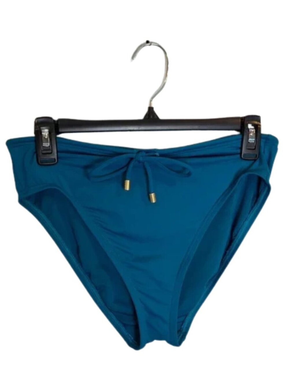 Women's Drawstring Bikini Bottoms Turquoise Size M